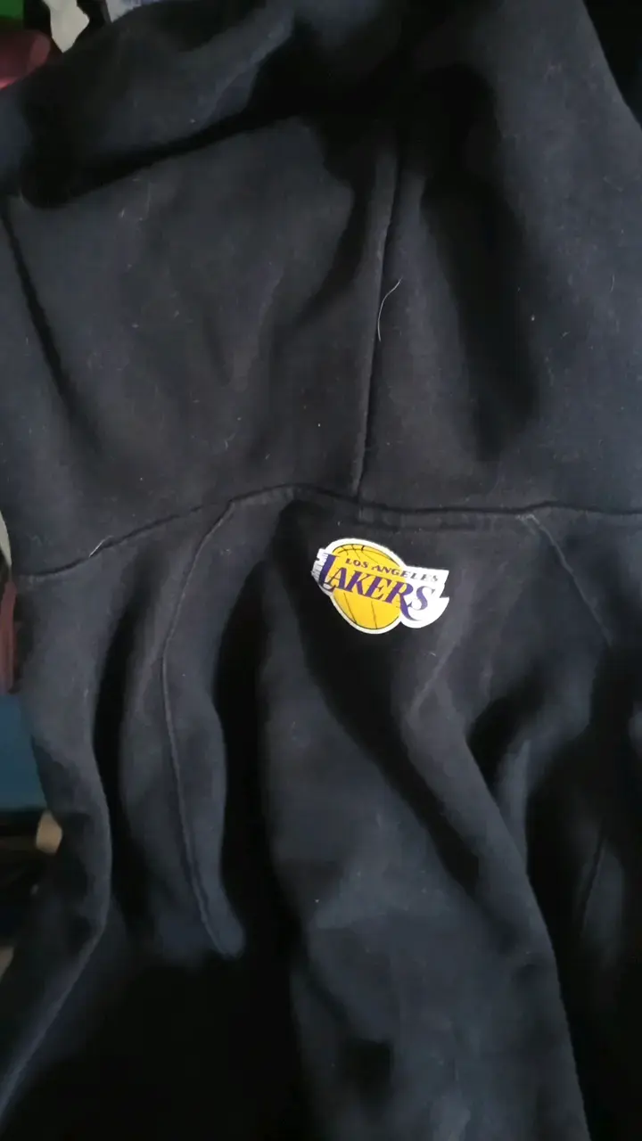 Polerón con capucha Lakers NBA negro y morado - 5