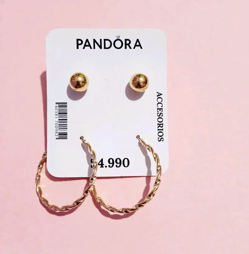 Set de Aros Dorados Pandora