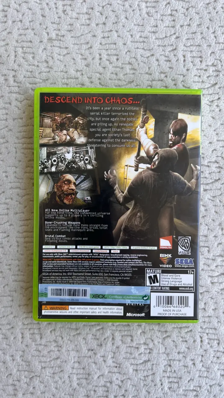 Condemned 2: Bloodshot Xbox 360 - 2