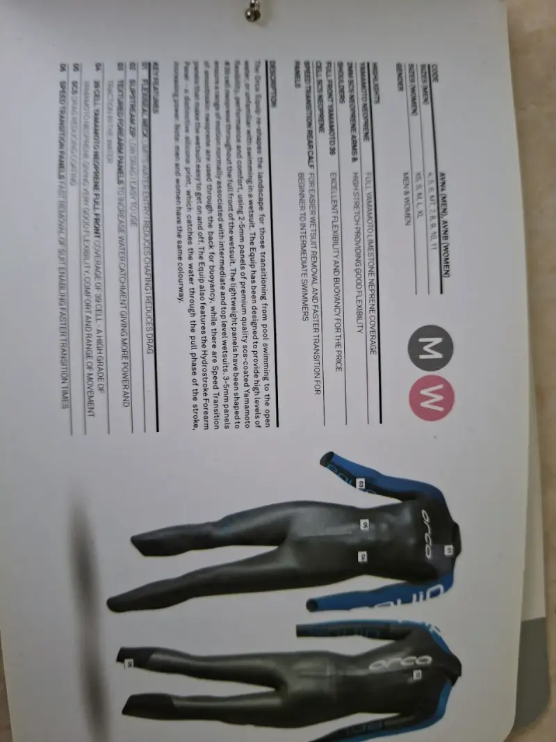 Traje de Neopreno Orca Equip para Natación - 6