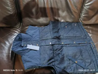 Chaleco acolchado  azul tommy para hombre - miniatura 1
