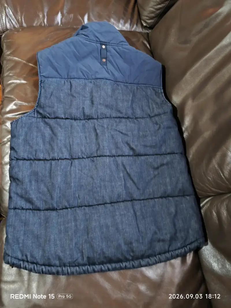 Chaleco acolchado  azul tommy para hombre - 3