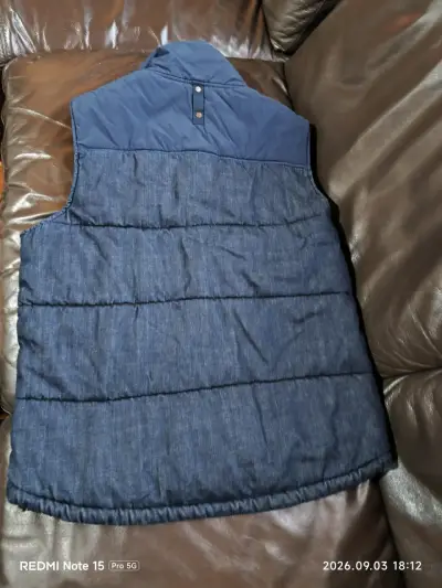 Chaleco acolchado  azul tommy para hombre - miniatura 3