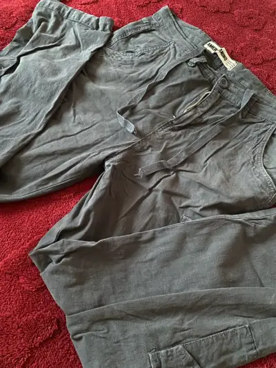 Pantalones cargo grises Americano talla 44 - miniatura 1