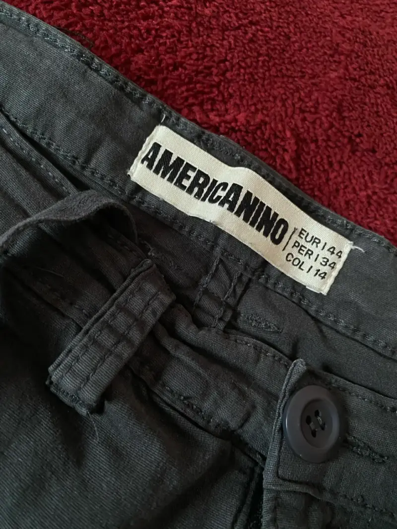 Pantalones cargo grises Americano talla 44 - 2