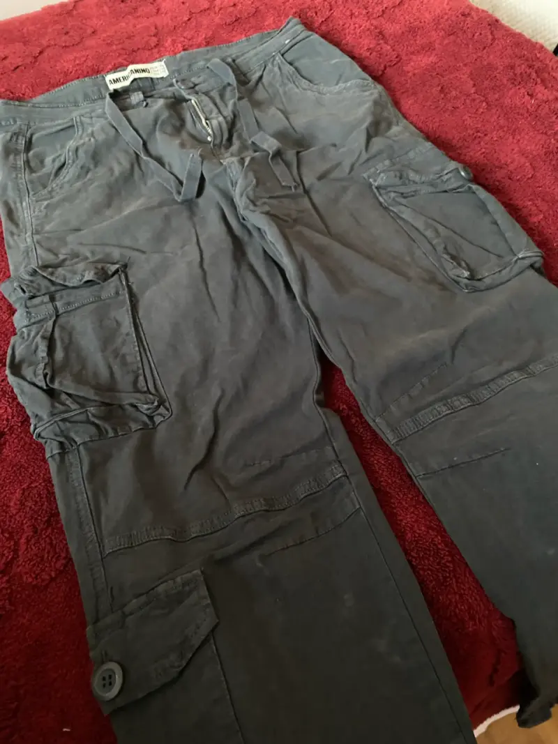 Pantalones cargo grises Americano talla 44 - 3