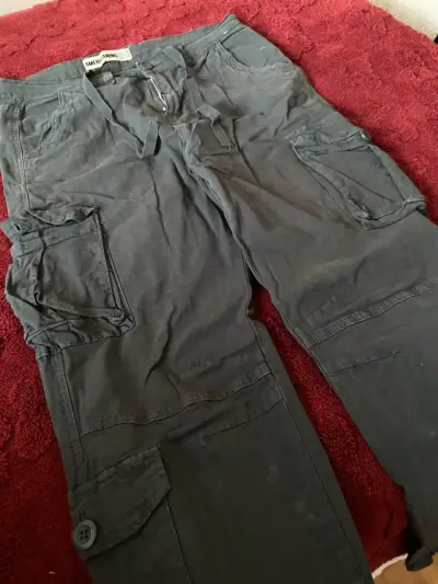 Pantalones cargo grises Americano talla 44 - miniatura 3