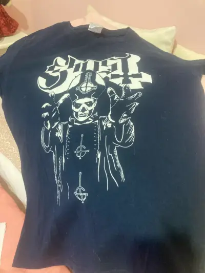 Polera de banda Ghost diseño esqueleto - miniatura 1