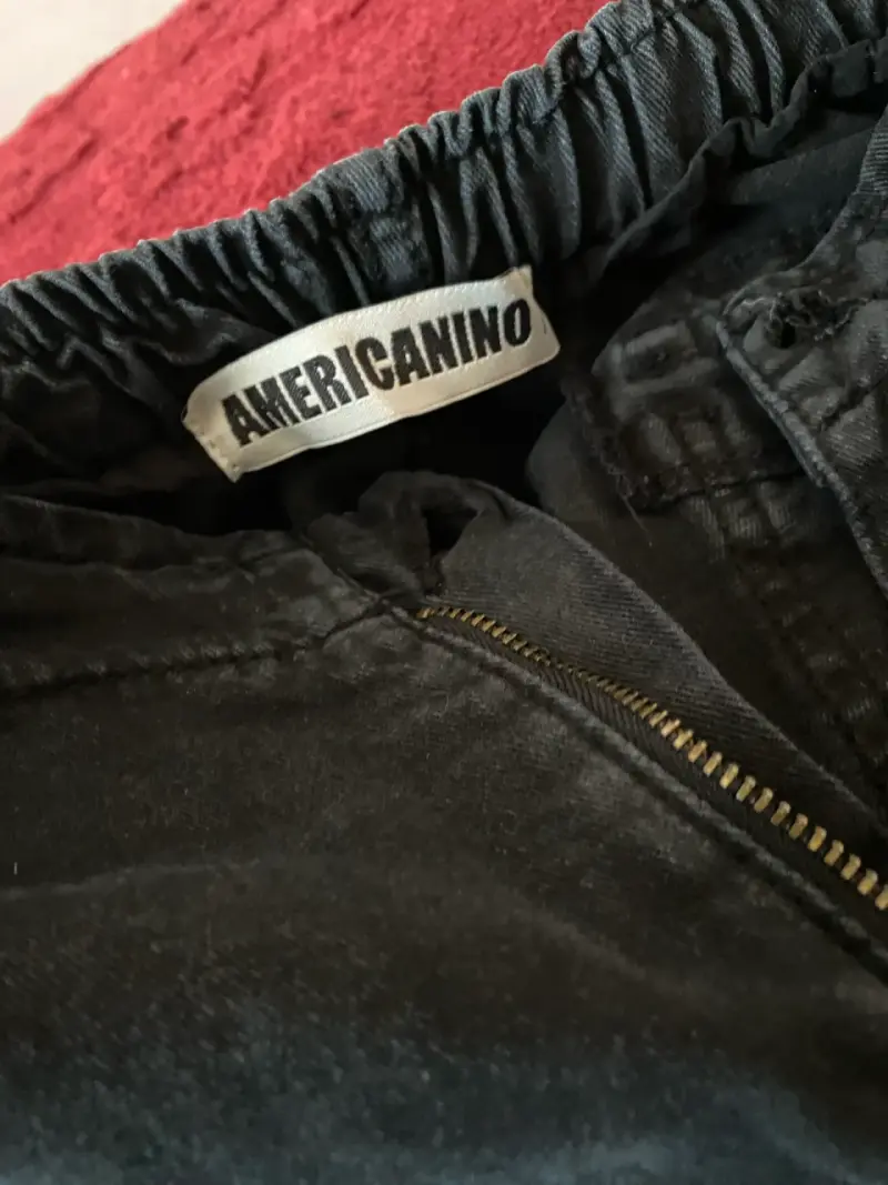 Pantalones cargo negros Americano con bolsillos - 3