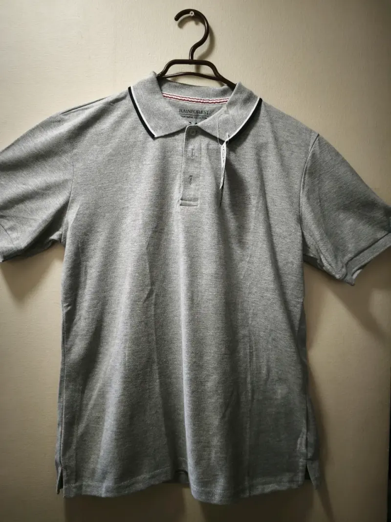 Polera Polo Gris Marca Rainforest