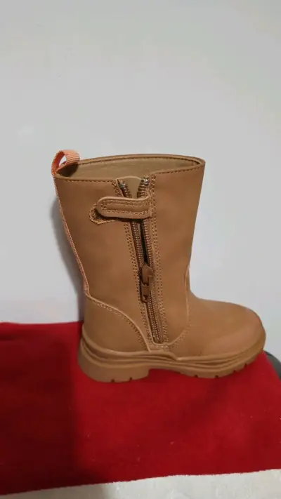 Botas infantiles Coloky color café con cierre lateral - miniatura 1