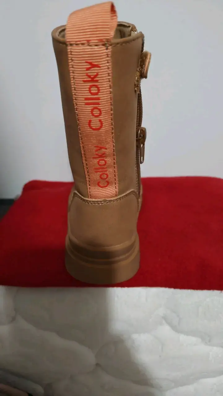 Botas infantiles Coloky color café con cierre lateral - 2