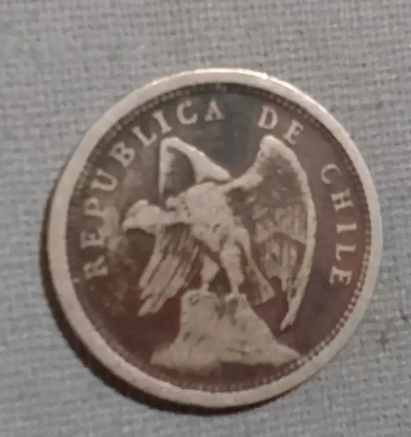 Moneda Chile de 10 centavos de 1924 Chile - 2