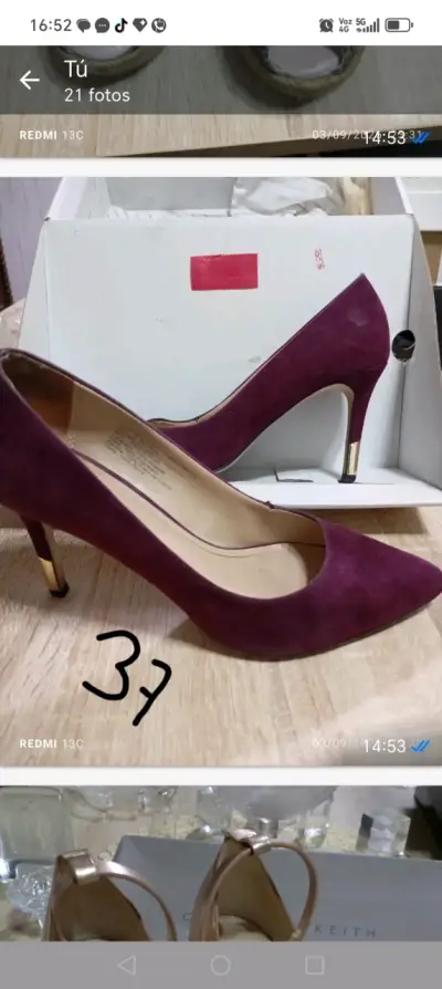 Zapatos de tacón alto con plataforma y diseño animal print - miniatura 2