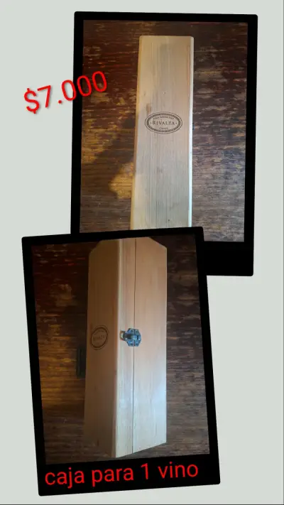 Caja de Madera para 2 Botellas de Vino - miniatura 4