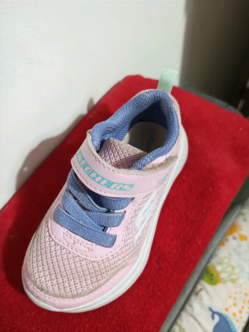 Zapatillas deportivas para niños Skechers rosa y azul - 2
