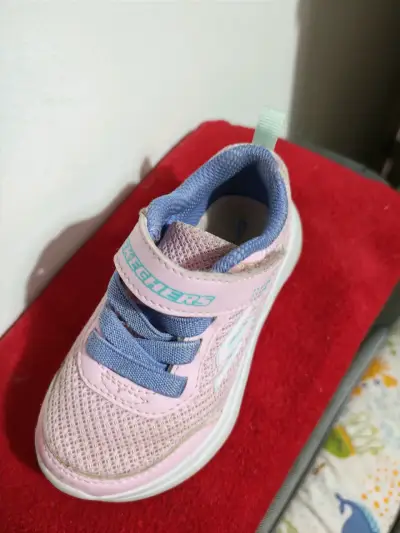Zapatillas deportivas para niños Skechers rosa y azul - miniatura 2
