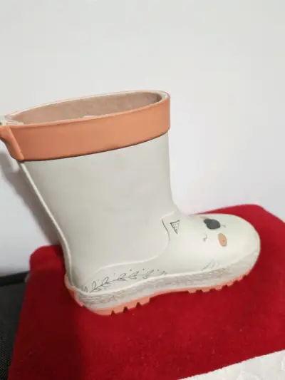 Botas de lluvia infantiles Colloky con diseño de gato - miniatura 1
