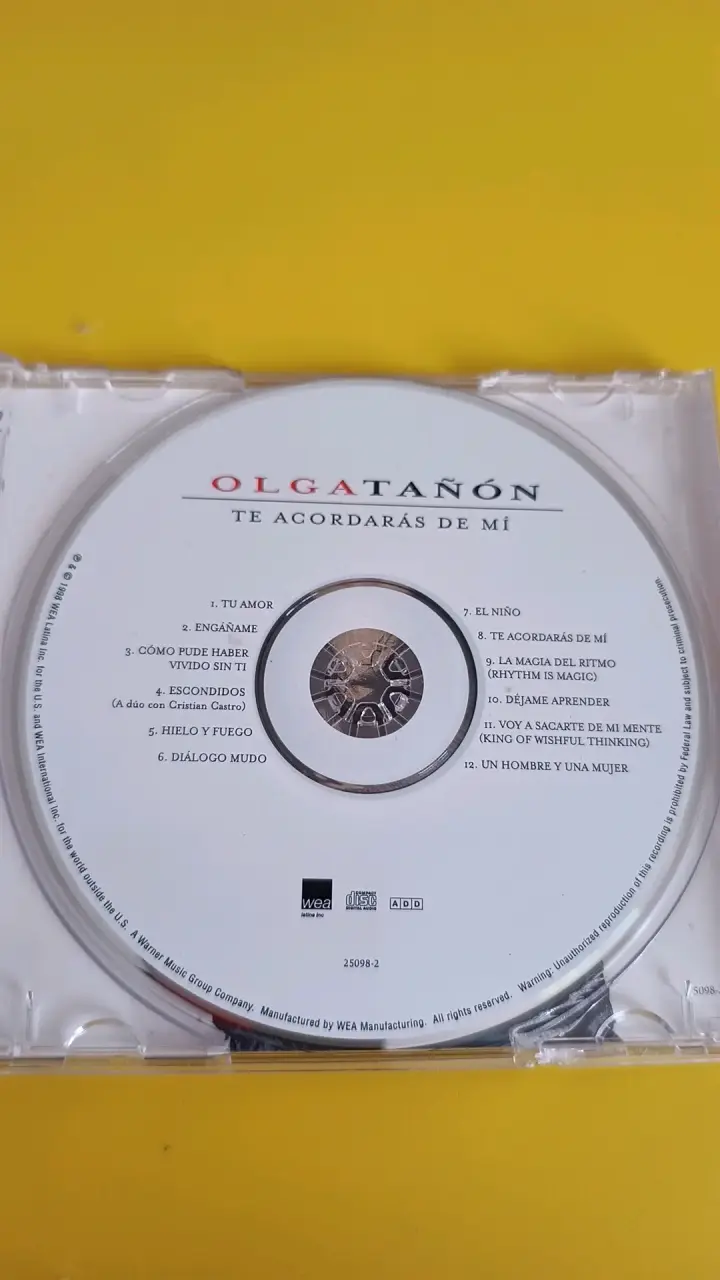CD Olga Tañón Te Acordarás De Mí en buen estado - 3