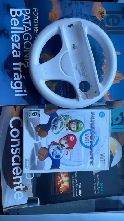 Volante y juego Mario Kart para Nintendo Wii - miniatura 1
