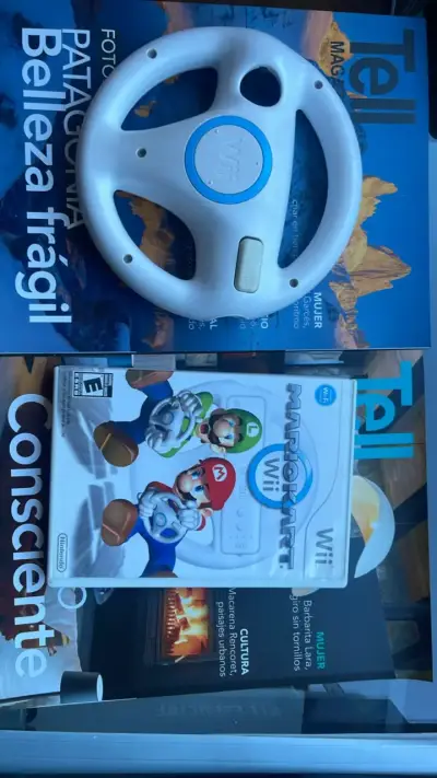 Volante y juego Mario Kart para Nintendo Wii - miniatura 2