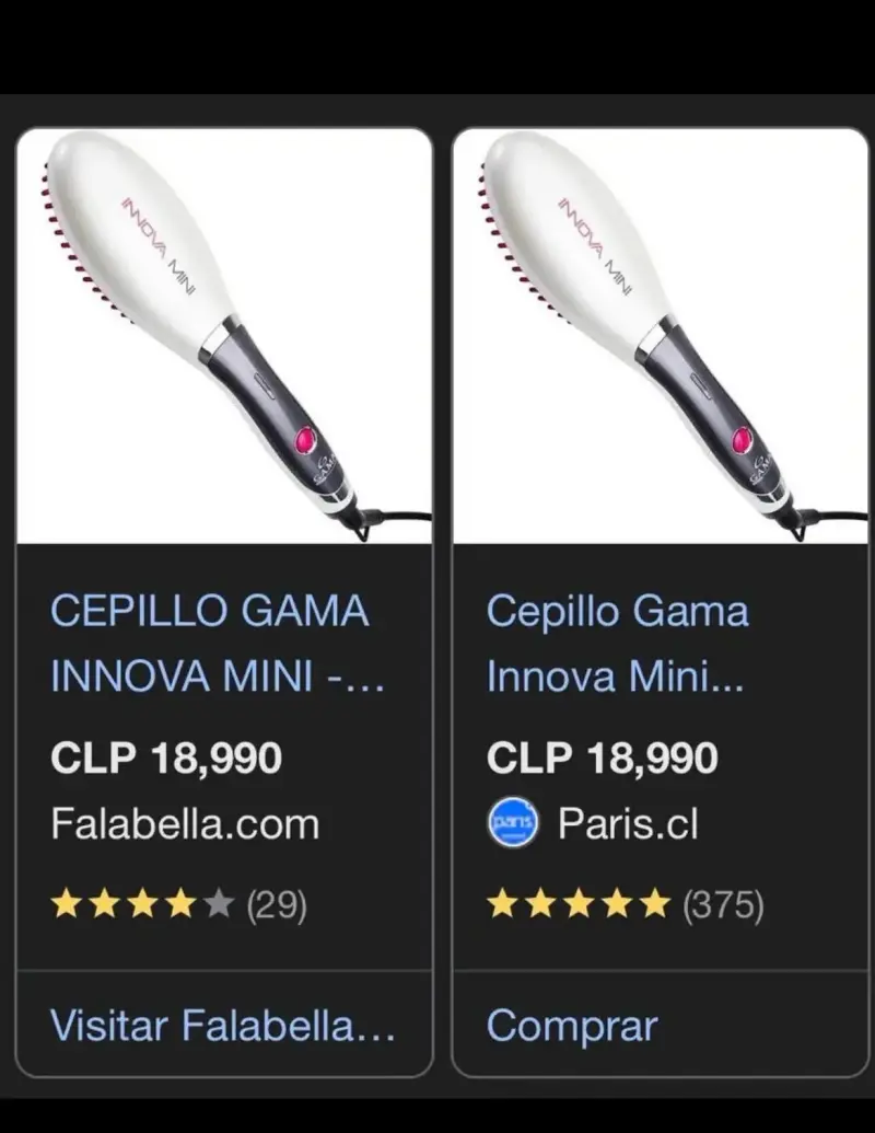 Cepillo Alisador Gama Innova Mini Blanco - 3