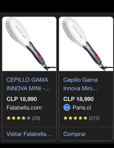 Cepillo Alisador Gama Innova Mini Blanco - miniatura 3