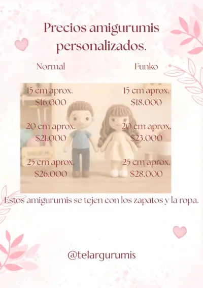 Precios de amigurumis personalizados - miniatura 1