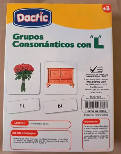Juego Educativo Dactic Grupos Consonánticos - miniatura 2