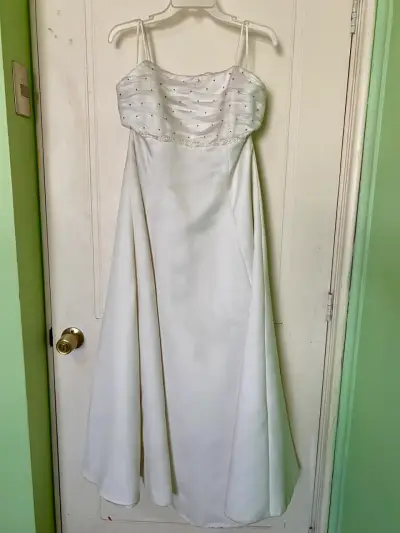 Vestido de fiesta blanco niña - miniatura 1