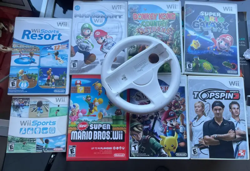 Colección de Juegos Wii con Volante - 2