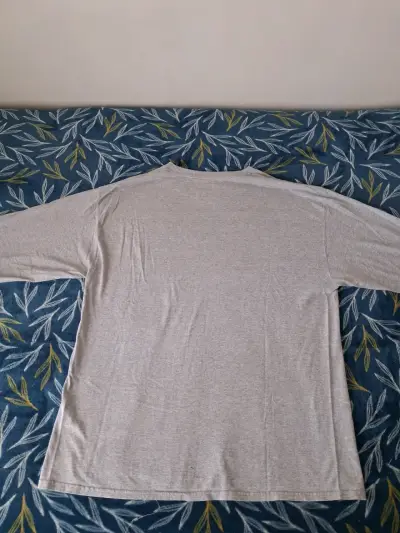 Polera manga larga gris Champion para hombre - miniatura 3