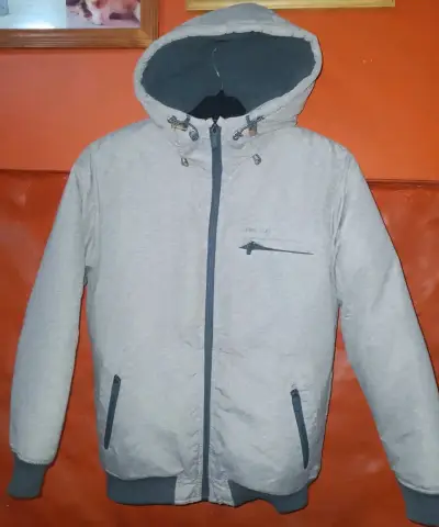 Chaqueta con capucha Eleven gris para hombre - miniatura 1
