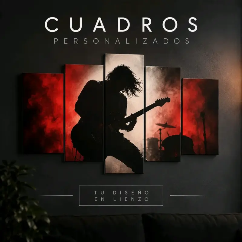 Cuadro personalizado en lienzo diseño musical