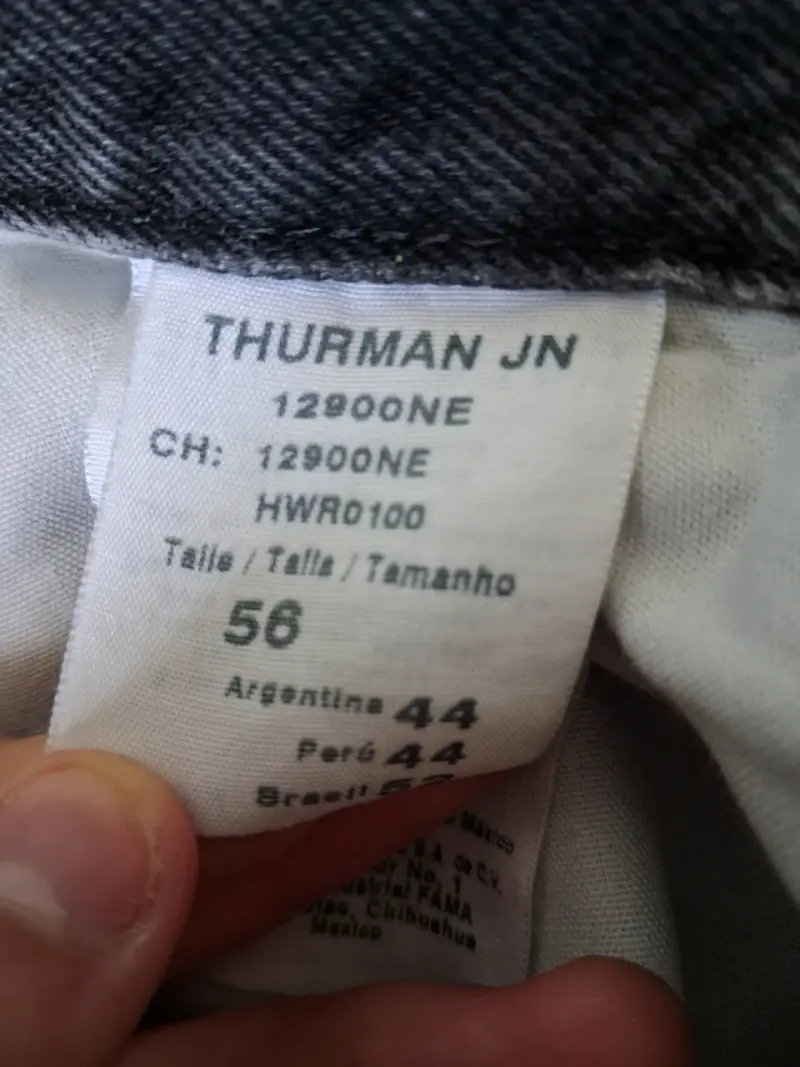 Jeans Wrangler grises desgastados 56 para hombre - 5