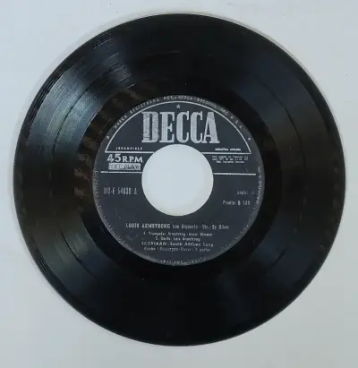 Disco de vinilo 45 RPM Louis Armstrong Decca - miniatura 1