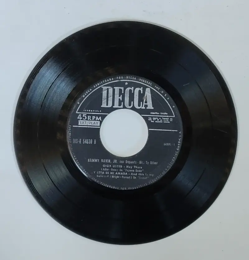 Disco de vinilo 45 RPM Louis Armstrong Decca - 2