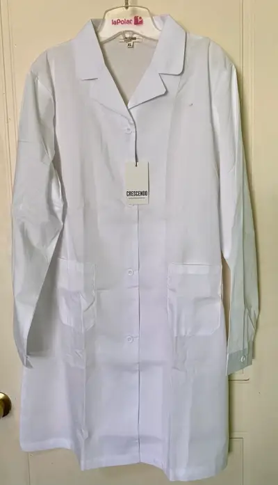 Delantal blanco Crescendo talla XL - miniatura 1