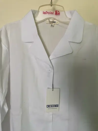 Delantal blanco Crescendo talla XL - miniatura 2