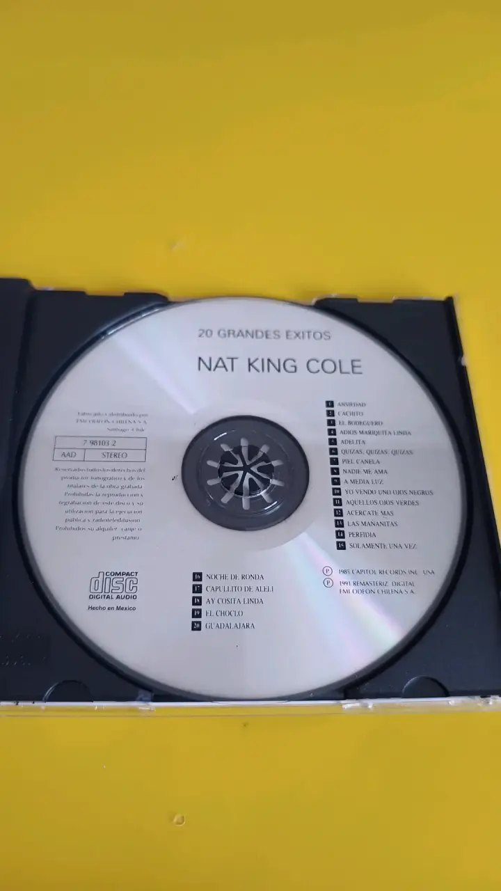 CD Nat King Cole 20 Grandes Éxitos - 3