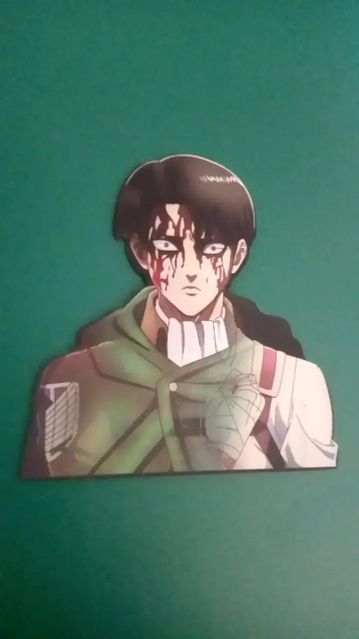 Stickers 3D Lenticular Anime Levi Ackerman - 2