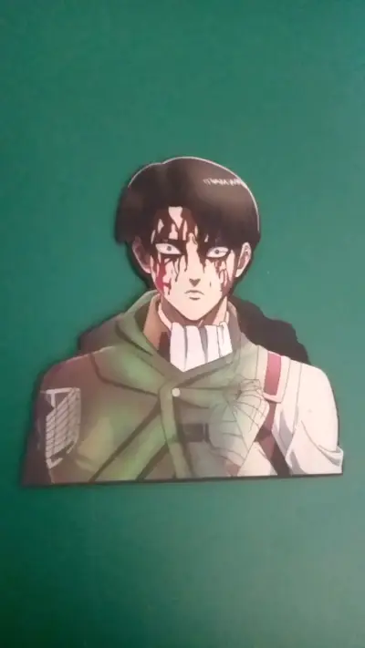 Stickers 3D Lenticular Anime Levi Ackerman - miniatura 2