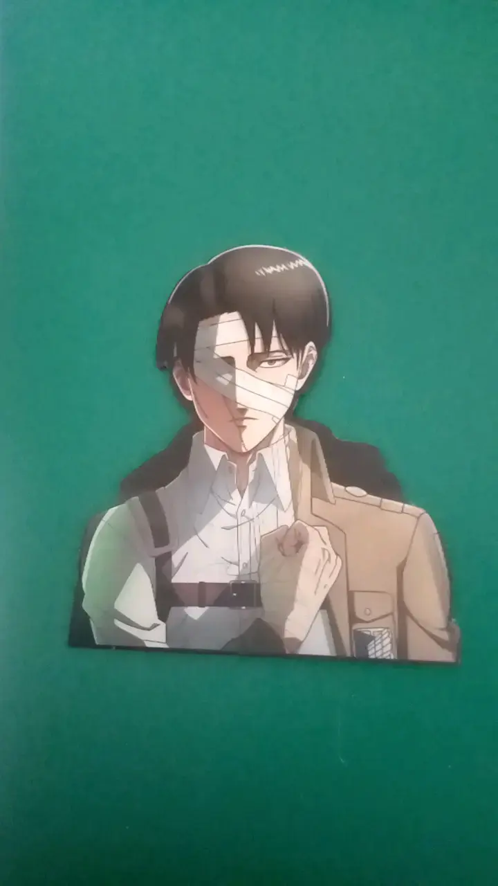 Stickers 3D Lenticular Anime Levi Ackerman - 3