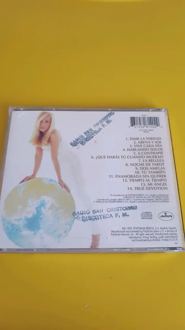 CD Marta Sánchez Mi Mundo Álbum 1995 - 2