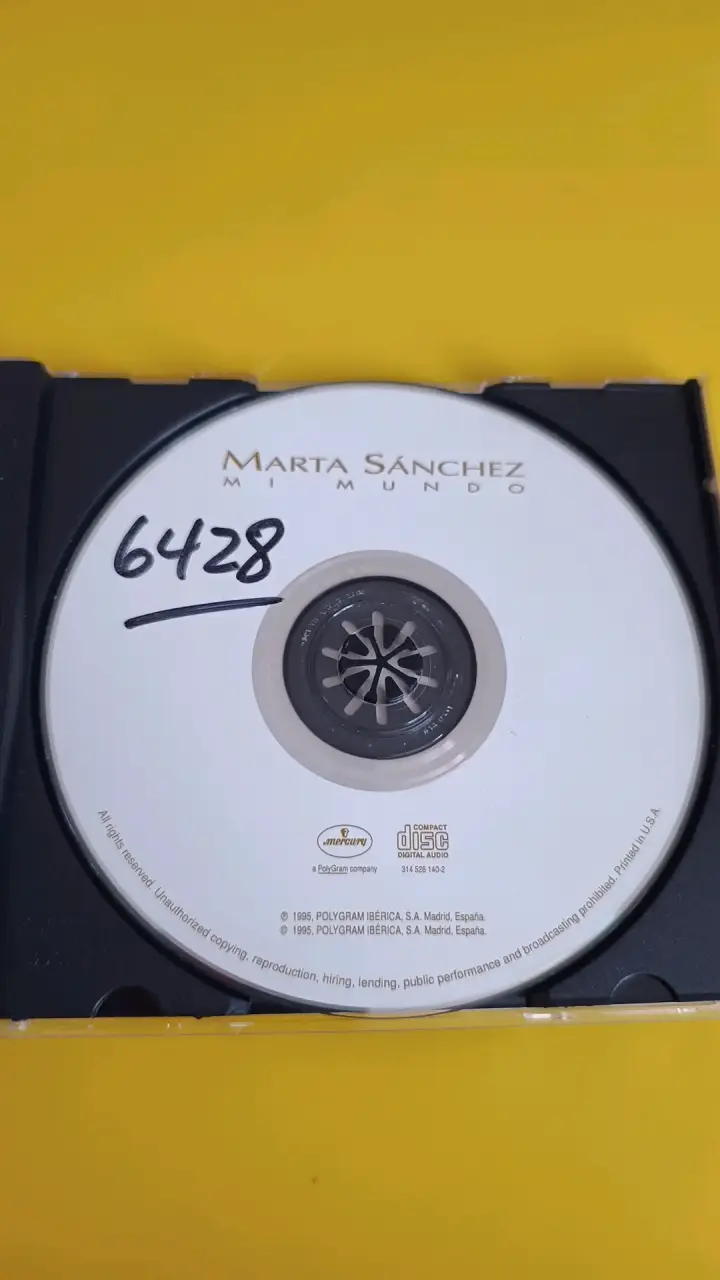 CD Marta Sánchez Mi Mundo Álbum 1995 - 3