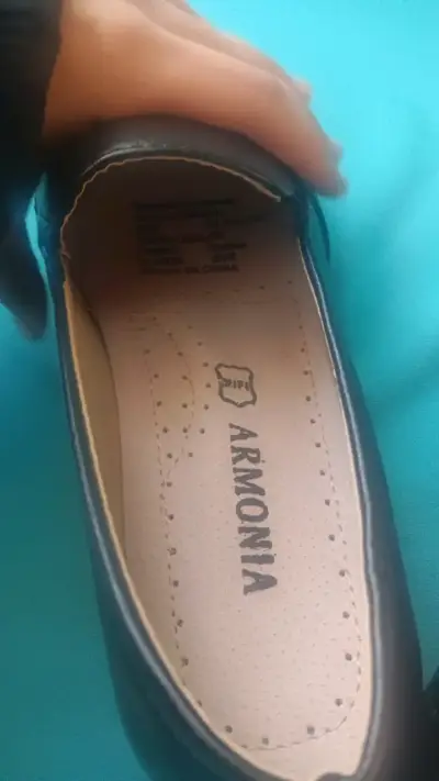 Zapatos de cuero negros Armonia para hombre - miniatura 3