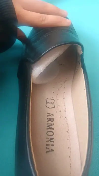 Zapatos de cuero negros Armonia para hombre - miniatura 4