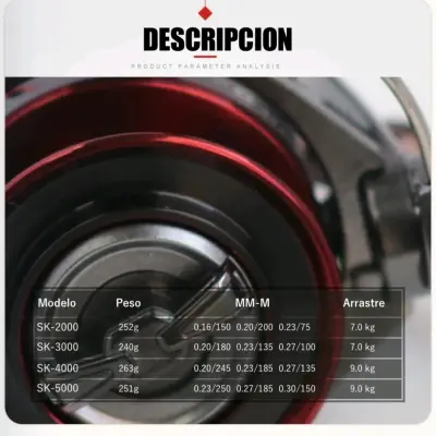 Carrete de Pesca serie 5000 aguda dulce/salada - miniatura 6