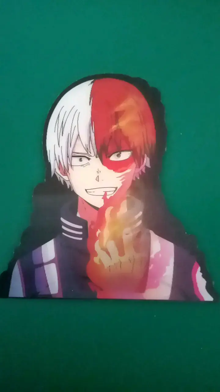 Stickers 3D Lenticular de personaje Anime Todoroki - 3