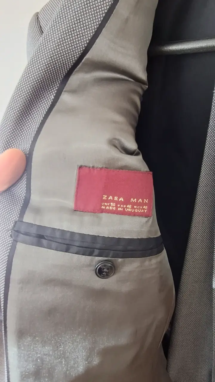 Blazer gris Zara Man elegante - 2